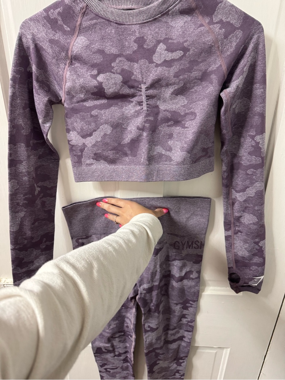 Gymshark Purple Camo Set